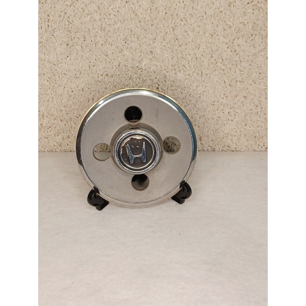 Honda Accord Civic 4 Lug Metal / Grey Center Hub Cap